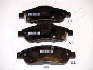 Колодки тормозные передние Honda CRV III 2007-2012 JAPANPARTS PA-405AF (фото 1)