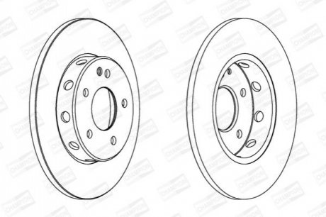 Диск тормозной MB C-CLASS передн. CHAMPION 561696CH