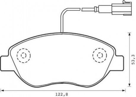 Комплект тормознх колодок, дисковой тормозной меха Jurid 573074J (фото 1)