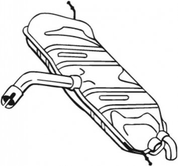 Глушитель задняя часть GOLF V 03-08 BOSAL 233-803