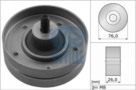 Ролик натяжителя Ford Escort, Fiesta 1.4/1.6 89-95 RUVILLE 55223