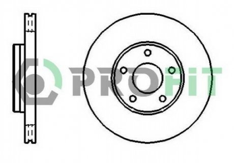 ДИСКИ ТОРМ.FORD FOCUS II,C-MAX 1.4-1.8L 2004= /VOL PROFIT 5010-1222