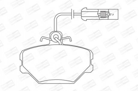 FIAT Тормозные колодки передн.Tipo,Tempra CHAMPION 571330CH