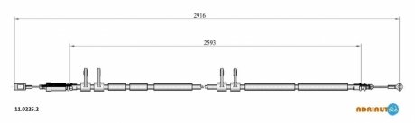 Ad_=rc13.2206 [474628] трос ручника пер. ADRIAUTO 11.0225.2