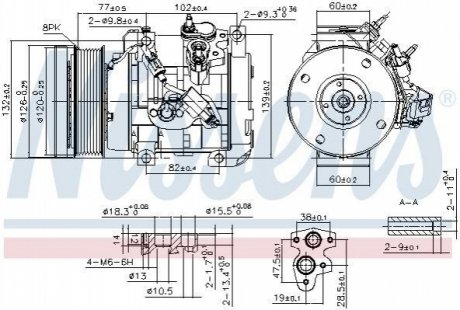 Компресор TOYOTA LAND CRUISER J200 (08-) 4.7 i V8 NISSENS 890153