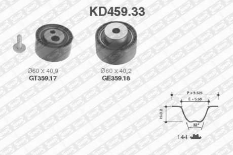 RozrzДd kpl. JUMPY/C8 2.0HDI SCUDO/ULYSSE 2.0JTD SNR NTN KD459.33