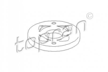 Тарелка задн. пружини нижн. VW Golf/Passat/Vento TOPRAN / HANS PRIES 108 083