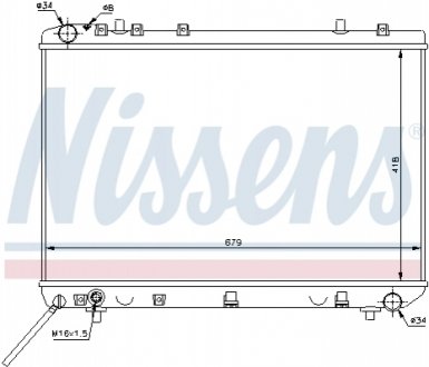 Радіатор DW KORANDO(97-)2.3 i(+)[OE 21310-01005] NISSENS 61668