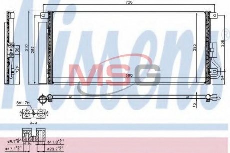 Конденсер CT/GMC TRAX(13-)1.7 DTi(+)[OE 1850274] NISSENS 940390