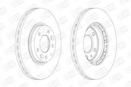 Диск тормозной MAZDA 6 передн. CHAMPION 562633CH