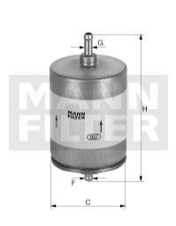 M-фильтр топливный (kl78)bmw 3 (e36) 94-99 MANN WK 504