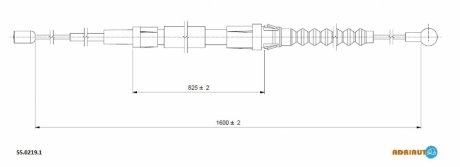 Трос зупиночних гальм ADRIAUTO 5502191