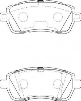 Гальмівні колодки передні Ford Fiesta VI, KA+ Jurid 573747J