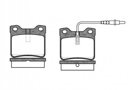 КОЛОДКИ ЗАД PGT 406/605 2 0I-3 0I 16V/24V 89- WOKING P2213.02