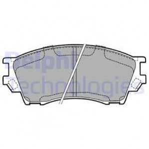 Гальмівні колодки дискові MAZDA Xedos F 93-01 Delphi LP1063