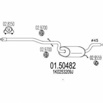 Амортизатор MTS 01.50482