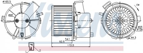 Вентилятор салона NISSENS 87092