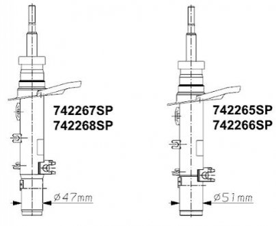 PRZOD PRAWY CITROEN C3 II 09> OE5208F9 NOM MONROE 742267SP