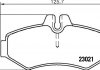 Комплект тормозных колодок, дисковый тормоз HELLA 8DB355008-651 (фото 2)