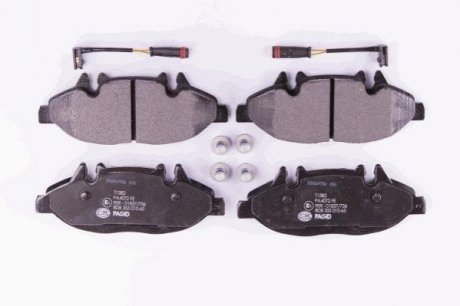 Комплект тормозных колодок, дисковый тормоз HELLA 8DB355010-651 (фото 1)