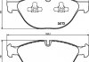 Комплект тормозных колодок, дисковый тормоз HELLA 8DB355012-661 (фото 2)