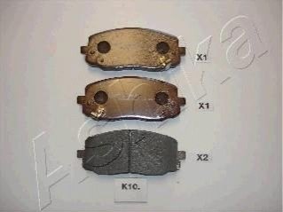 Комплект тормозных колодок, дисковый тормоз ASHIKA 50-0K-010 (фото 1)