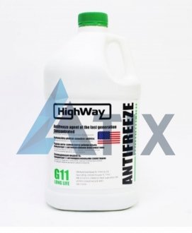 Антифриз ANTIFREEZE G11 концентрат зелений 3,78л HighWay 701493