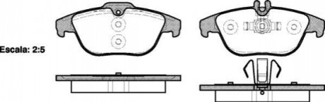 Комплект тормозных колодок, дисковый тормоз WOKING P12053.00