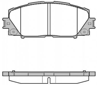 Комплект тормозных колодок, дисковый тормоз WOKING P13243.10 (фото 1)