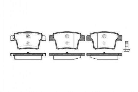 Комплект тормозных колодок, дисковый тормоз WOKING P10493.10 (фото 1)