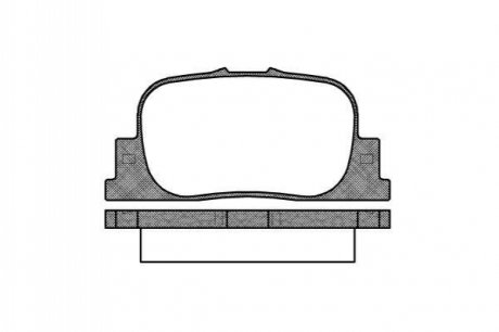 Комплект тормозных колодок, дисковый тормоз WOKING P9013.00 (фото 1)
