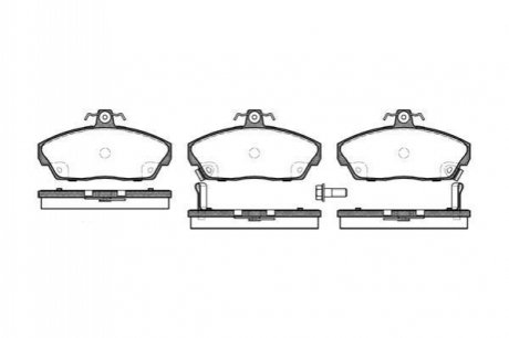 Колодки гальмівні диск. перед. (Remsa) Honda Civic vii 1.3 00-06,Honda Civic vii 1.4 00-06 WOKING P2373.02