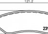 Комплект тормозных колодок, дисковый тормоз HELLA 8DB 355 011-671 (фото 2)