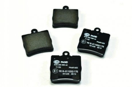 Комплект тормозных колодок, дисковый тормоз HELLA 8DB355008-461 (фото 1)