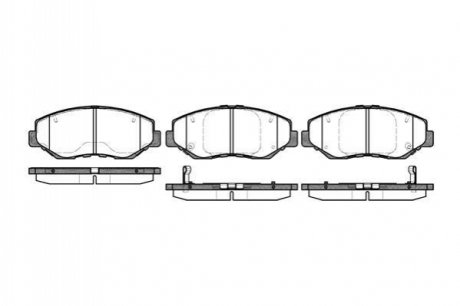 Комплект тормозных колодок, дисковый тормоз WOKING P9993.00