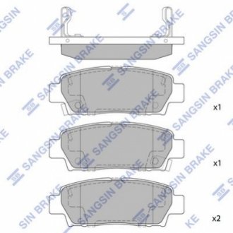 Колодки торм. передние LEXUS, TOYOTA CAMRY Hi-Q (SANGSIN) SP2022