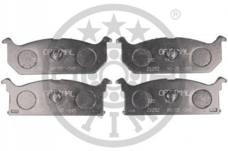 Комплект тормозных колодок, дисковый тормоз Optimal 9402