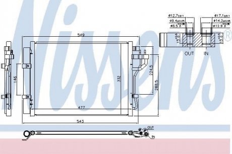 Конденсер HYUNDAI i10 (IA) (13-) 1.0 i 12V NISSENS 940592