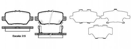 Комплект тормозных колодок, дисковый тормоз WOKING P10683.02 (фото 1)