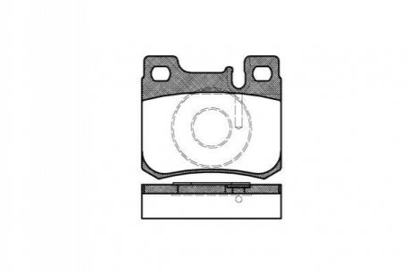 Комплект тормозных колодок, дисковый тормоз WOKING P0573.20 (фото 1)