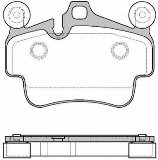 Комплект тормозных колодок, дисковый тормоз WOKING P6733.20