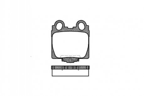 Комплект тормозных колодок, дисковый тормоз WOKING P6433.04 (фото 1)