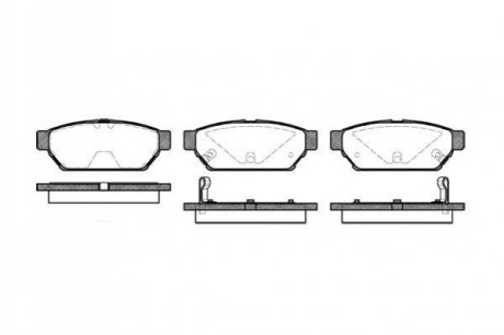 Комплект тормозных колодок, дисковый тормоз WOKING P5403.02 (фото 1)