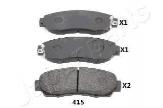 Комплект тормозных колодок дисковый тормоз JAPANPARTS PA415AF