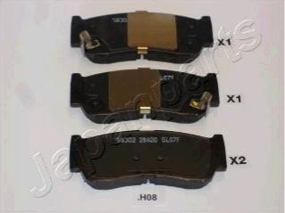 Комплект тормозных колодок дисковый тормоз JAPANPARTS PP-H08AF