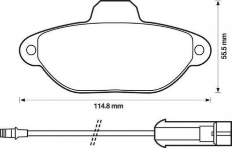Комплект тормозных колодок дисковый тормоз Jurid 571523J (фото 1)