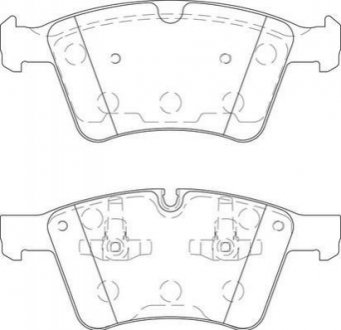 Гальмівні колодки передні Mercedes M-Class, GL, R-Class Jurid 573424J