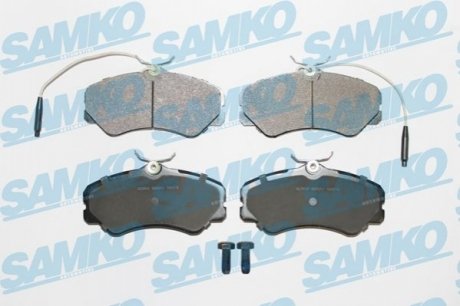 Комплект тормозных колодок дисковый тормоз SAMKO 5SP011 (фото 1)