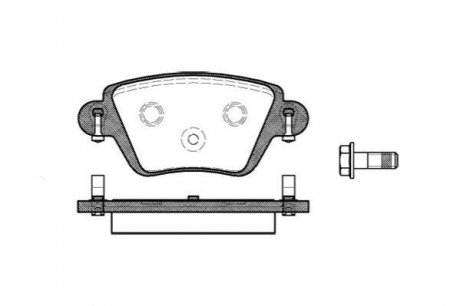 Комплект тормозных колодок дисковый тормоз WOKING P6773.10