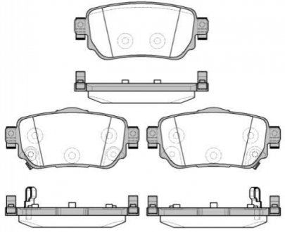 Гальмівні колодки зад. Nissan X-Trail/Qashqai II 13- (TRW) WOKING P1482302